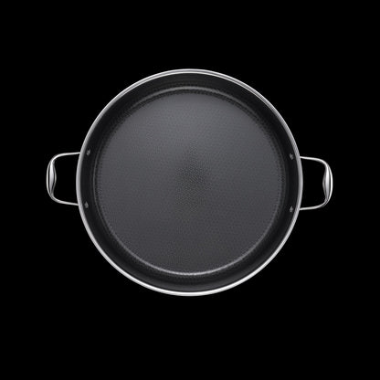 Hybrid Deep Sauté Pan with Lid, 9.5 Litre