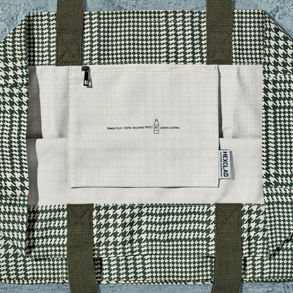 The Everything Everywhere Bag (Houndstooth‑Forest)