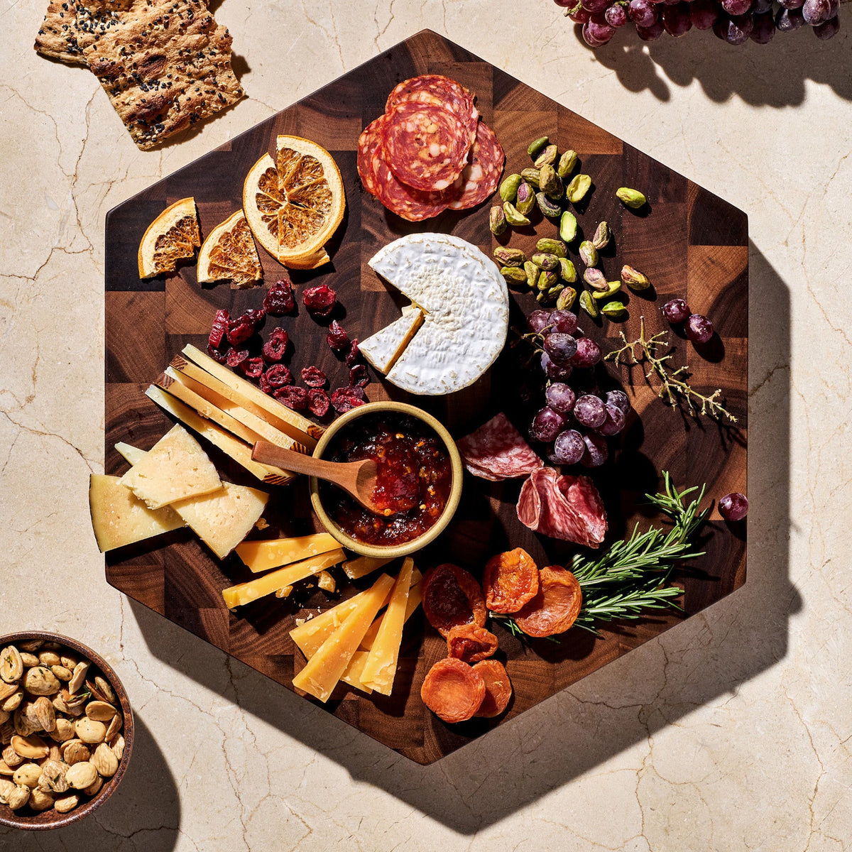 End Grain Walnut Charcuterie Board