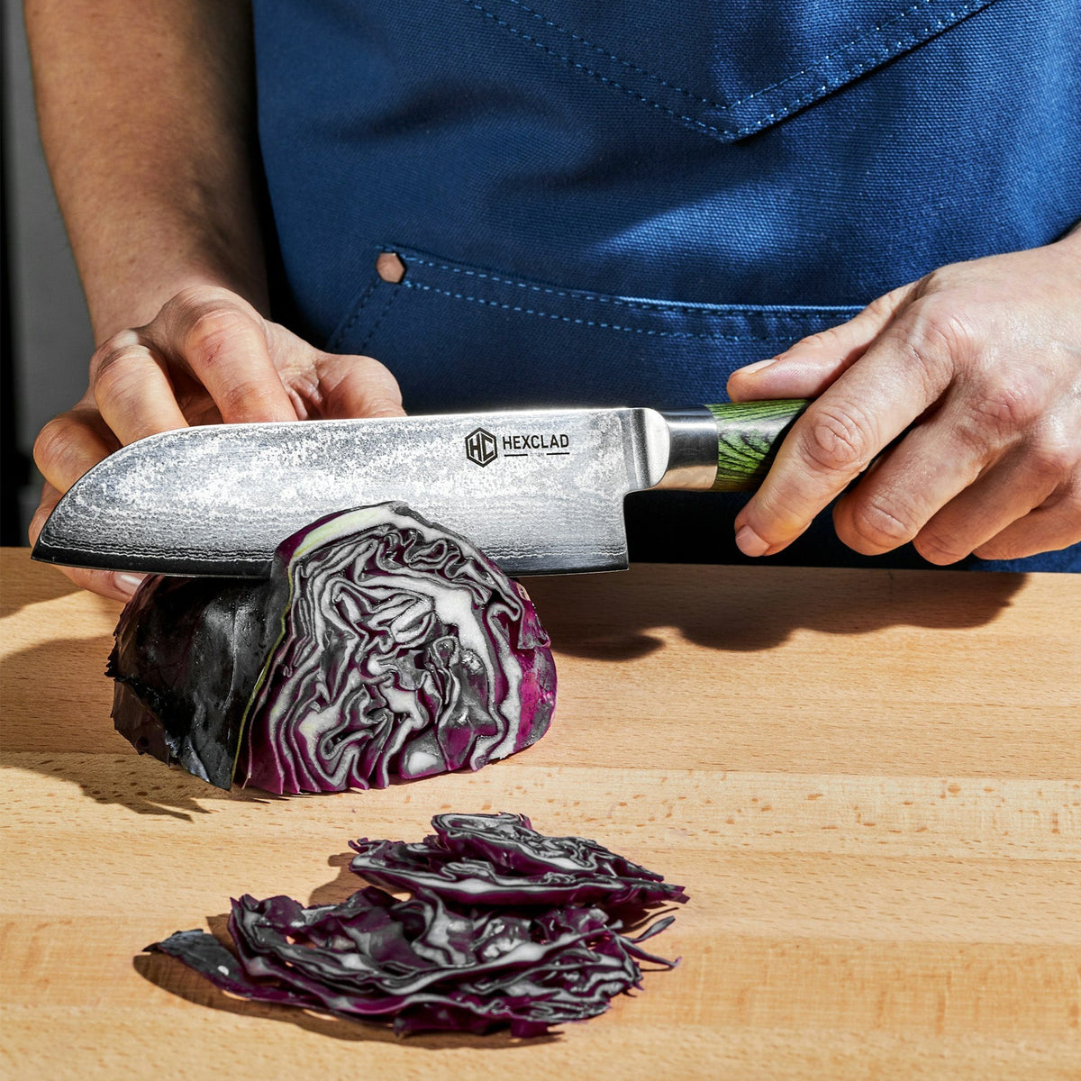 Damascus Steel 18 cm Santoku Knife