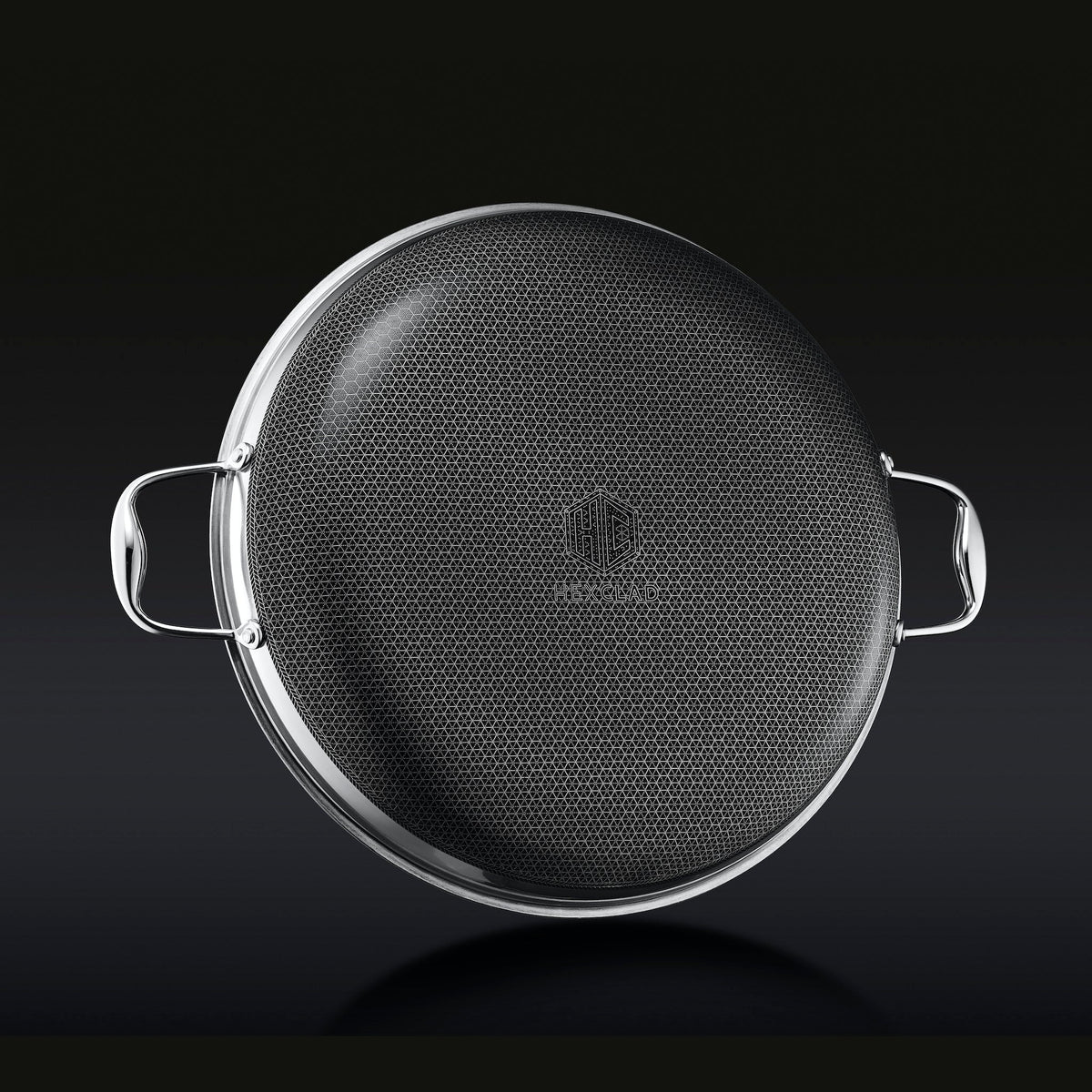 35 cm HexClad Cookware Hybrid Pan with Lid