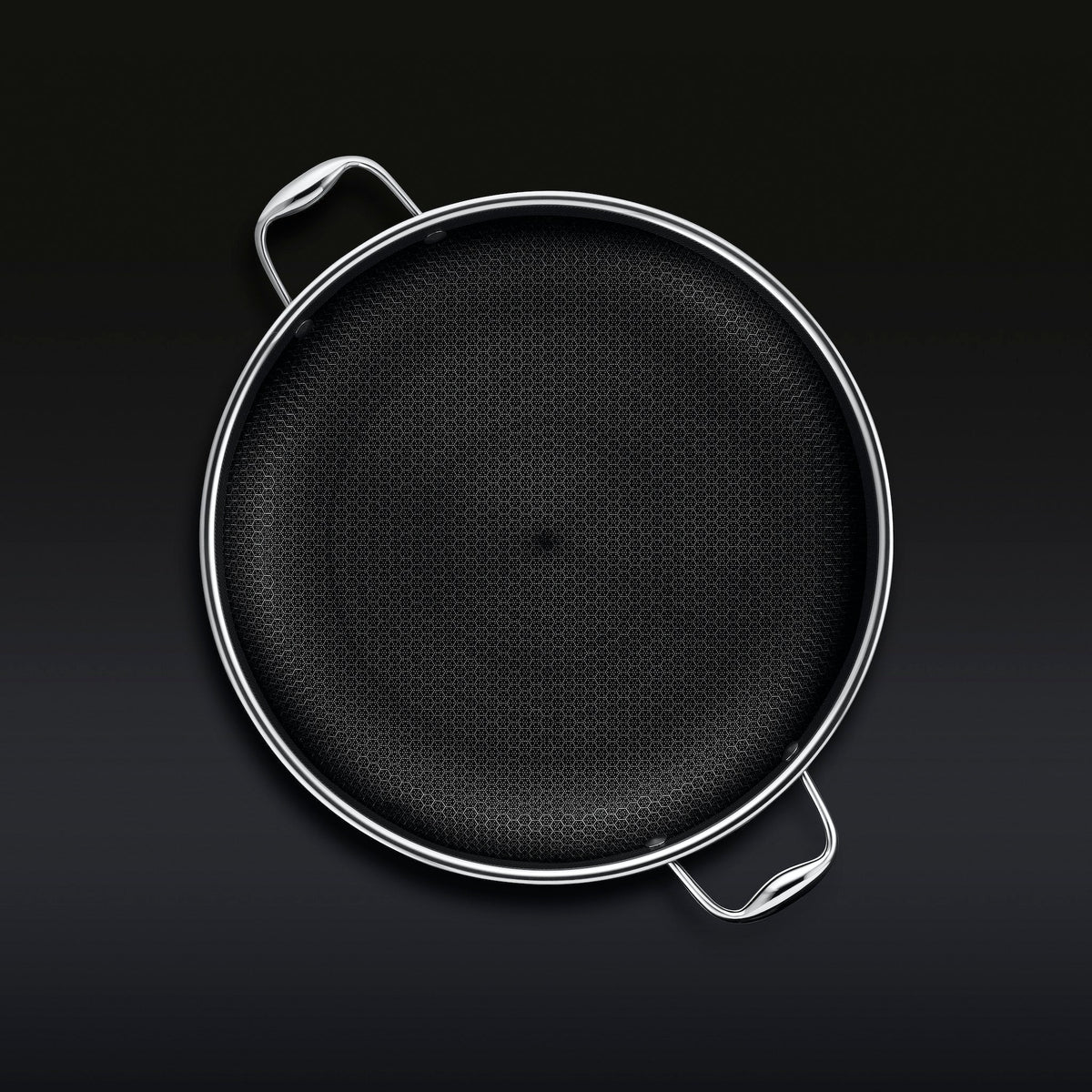 35 cm HexClad Cookware Hybrid Pan with Lid