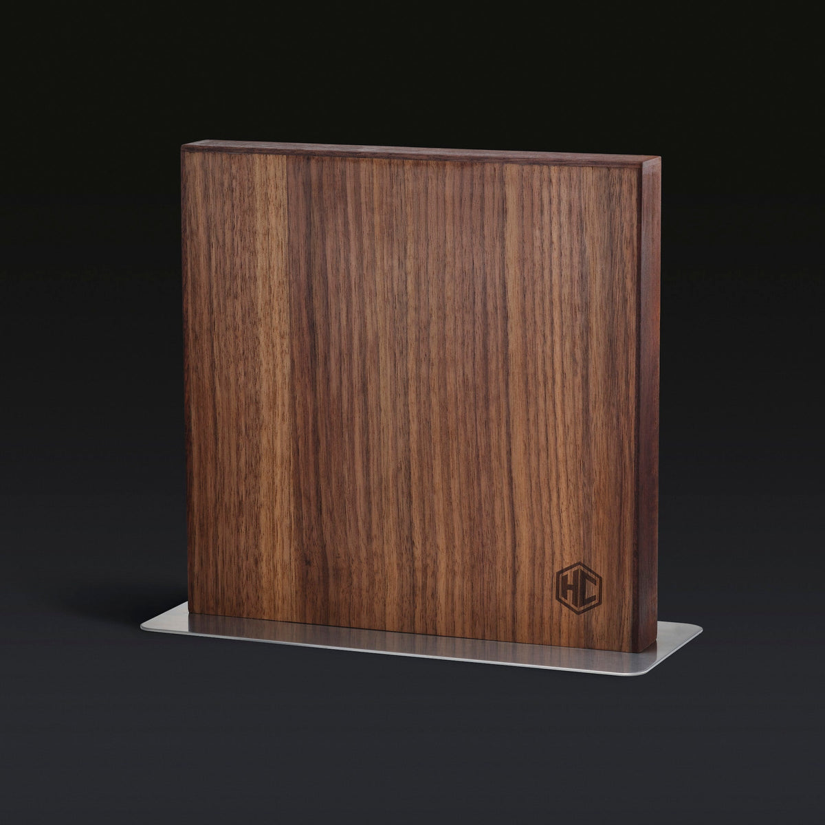 HexClad Cookware Magnetic Walnut Knife Block