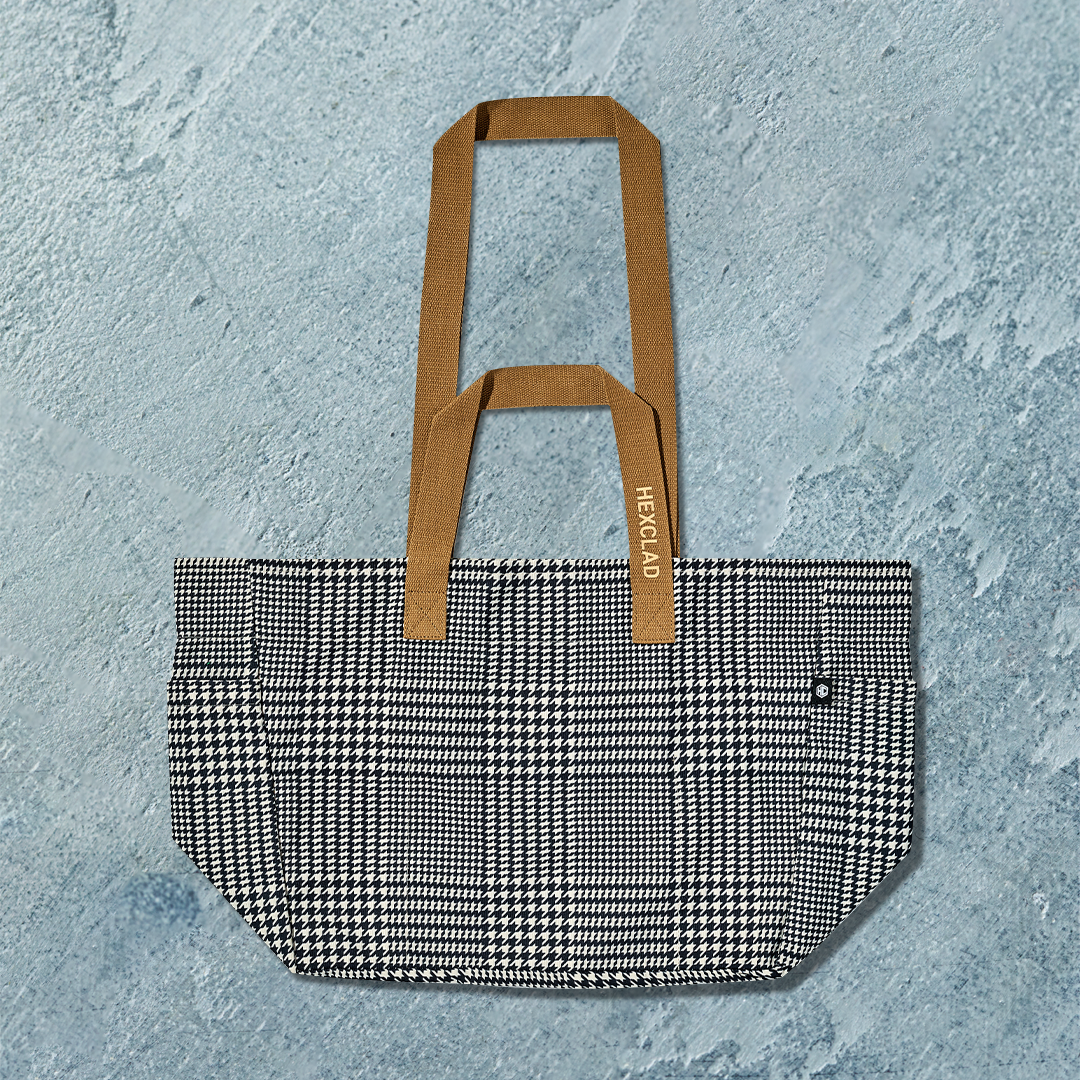 The Everything Everywhere Bag (Houndstooth‑Onyx)