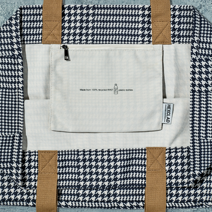 The Everything Everywhere Bag (Houndstooth‑Onyx)