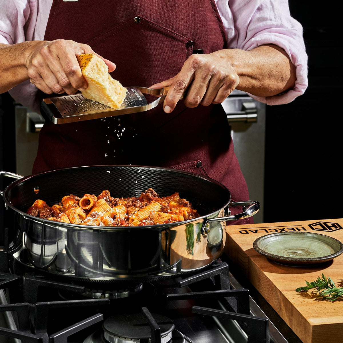 HexClad Cookware Hybrid Pot Set 6 PC